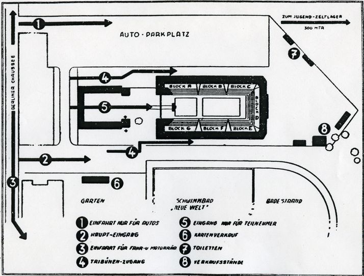 Lageplan des EM-Geländes