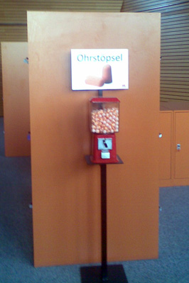 Ohrstöpselautomat in der Unibibo